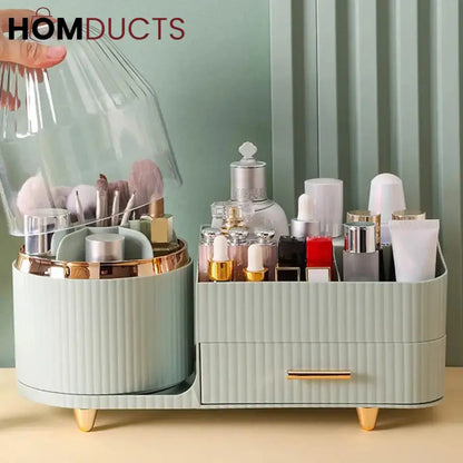 360 Rotating Makeup Brush And Cosmetic Organizer