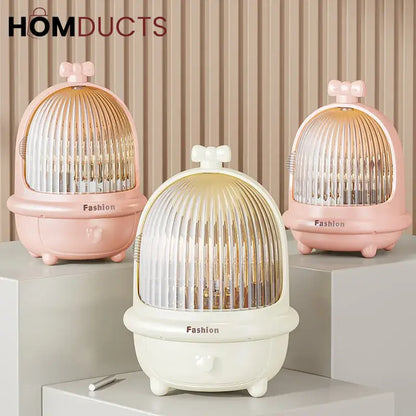 360° Rotating Makeup Organizer - Dust & Water-Proof Large Cosmetic Storage Box