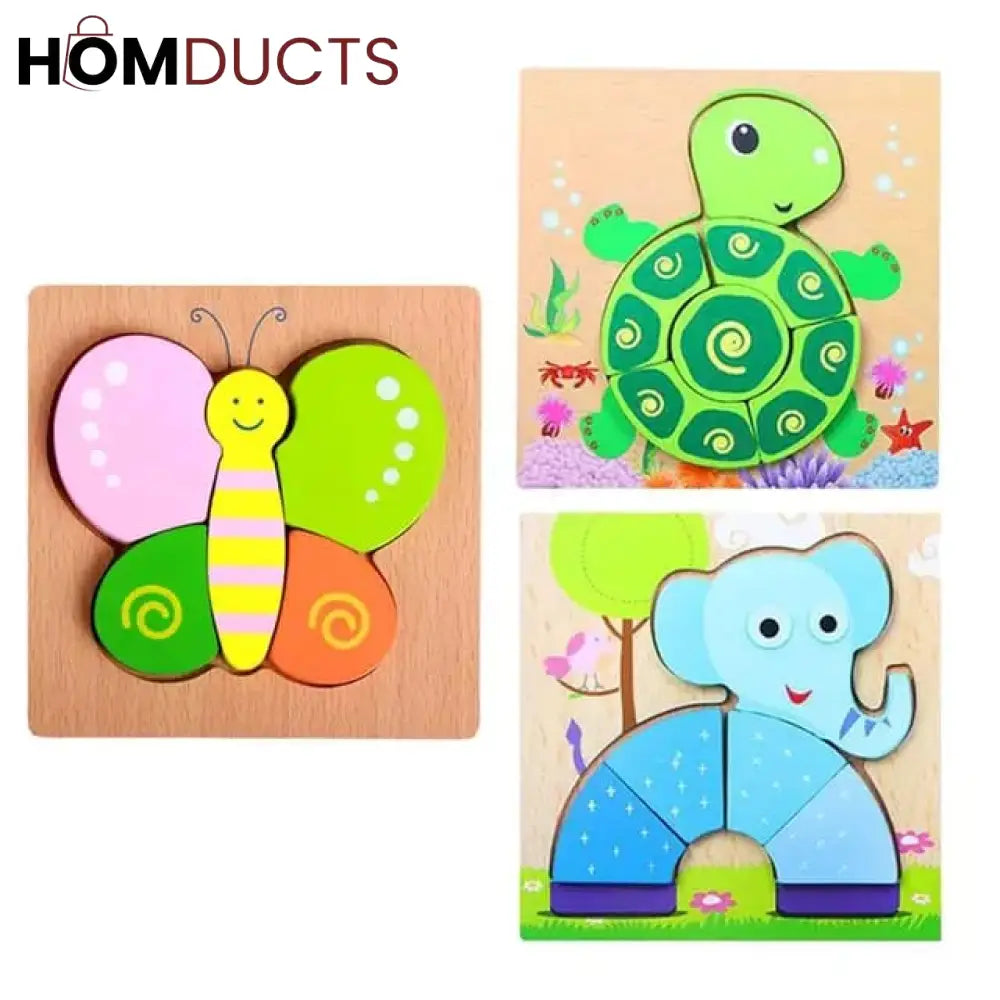 3d Wooden Puzzle Jigsaw Board