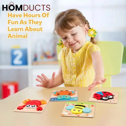 3d Wooden Puzzle Jigsaw Board