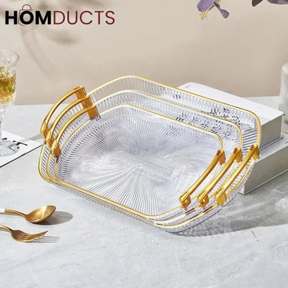 3pcs Acrylic Tray Set (Box Packing)