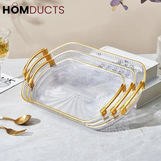 3pcs Acrylic Tray Set (Box Packing)