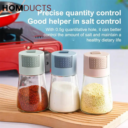 3pcs Auto Press Push Seasoning Bottles