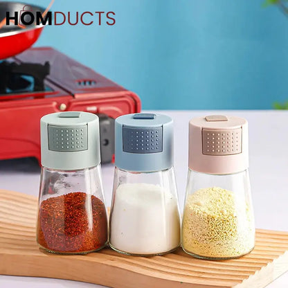 3pcs Auto Press Push Seasoning Bottles