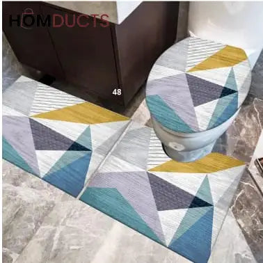 3Pcs Super Absorbent Bath Matt Set