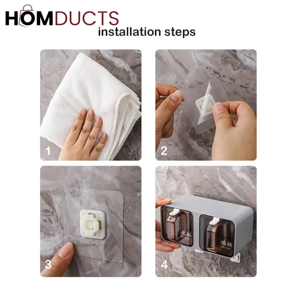 3Pcs Wall Sticking Masala Box