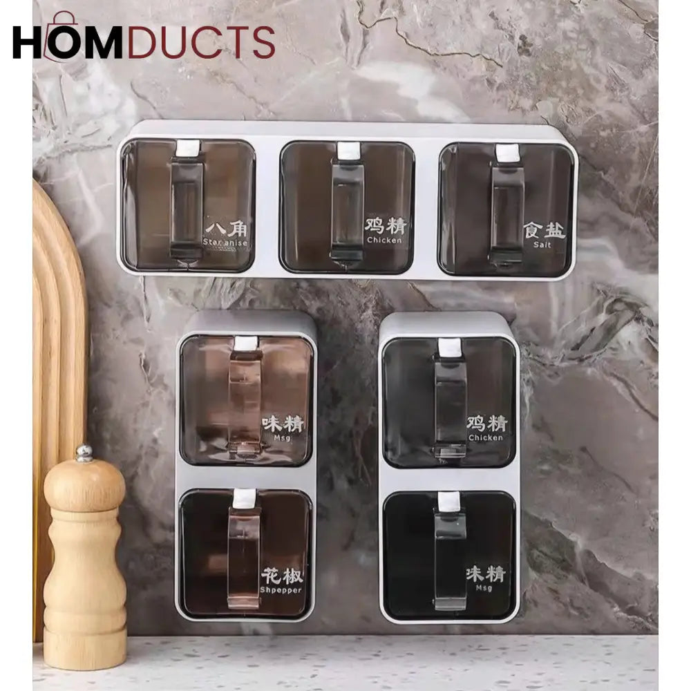 3Pcs Wall Sticking Masala Box