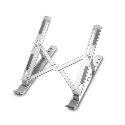 Premium Aluminum Adjustable and Foldable Laptop Stand for 9 to 15.6 Inch Devices