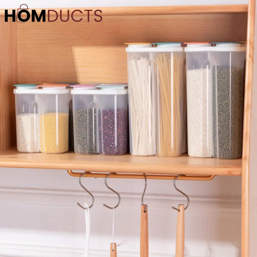 4 Grids Cereal Storage Box