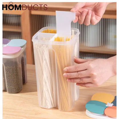 4 Grids Cereal Storage Box