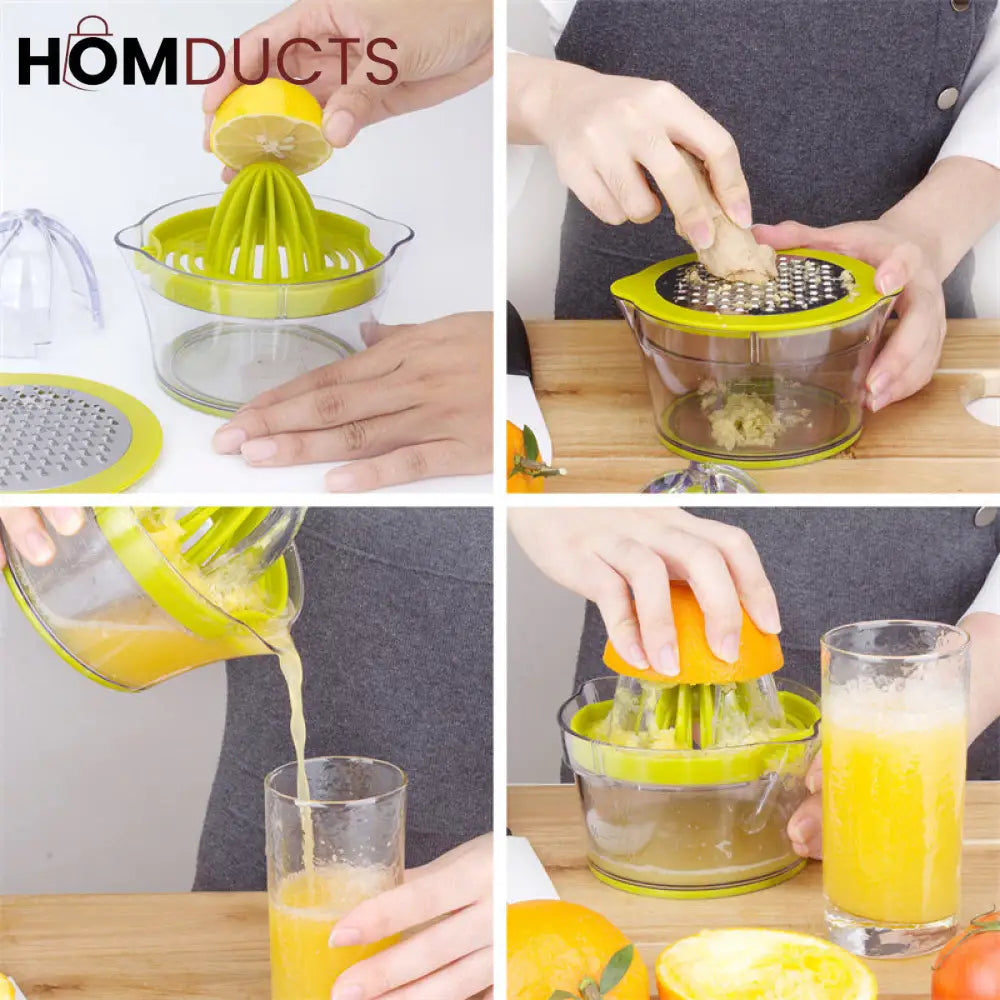 4 in 1 Manual Juicer With Grater