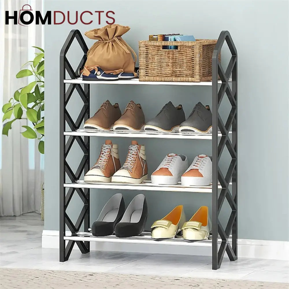 4 layer Diamond Cut Shoe rack