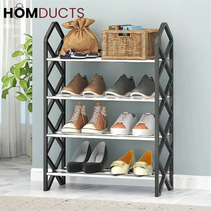 4 layer Diamond Cut Shoe rack