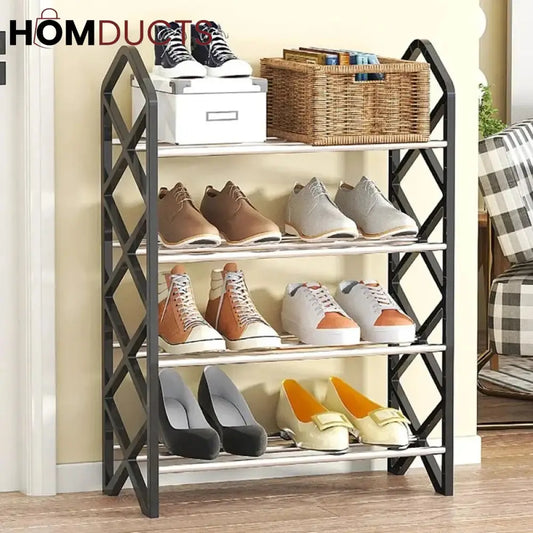 4 layer Diamond Cut Shoe rack
