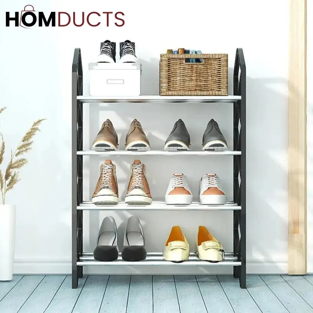 4 layer Diamond Cut Shoe rack