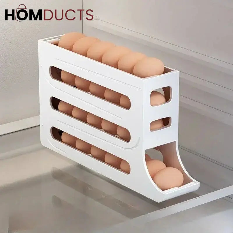 4 Layer Space Saving Automatic Egg Organizer
