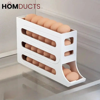 4 Layer Space Saving Automatic Egg Organizer