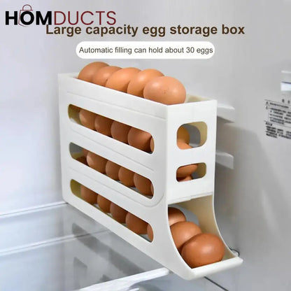 4 Layer Space Saving Automatic Egg Organizer