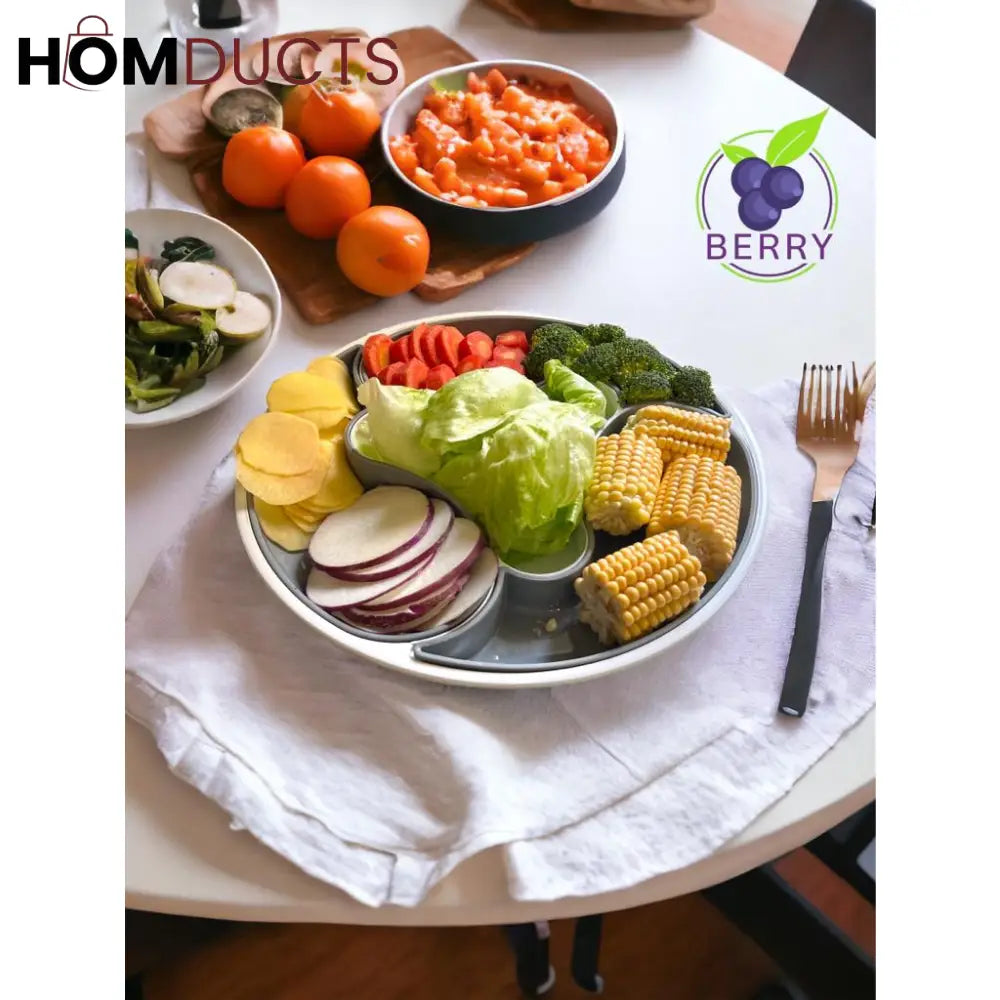 4 Partition Snack Tray