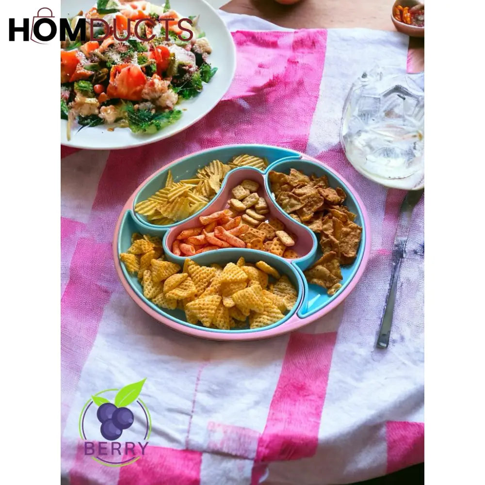 4 Partition Snack Tray
