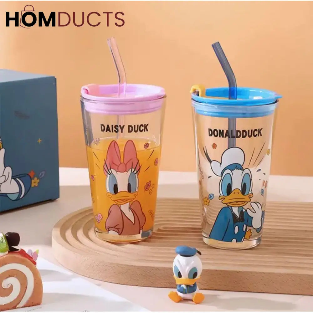 450ml Cup with Lid & Straw for Kids & Adults