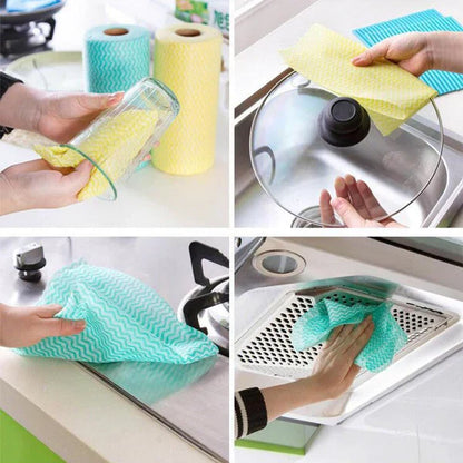 Reusable & Washable Tissue Towel – Eco-Friendly Cleaning Wipes (Pack of 50)