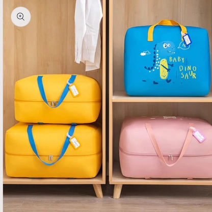 Double Zipper Dino Storage Bag for Kids – Fun & Spacious Organizer