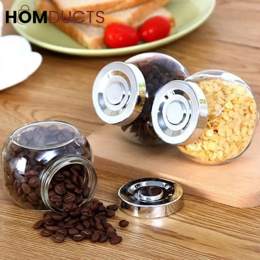 4Pcs Glass Jar Set