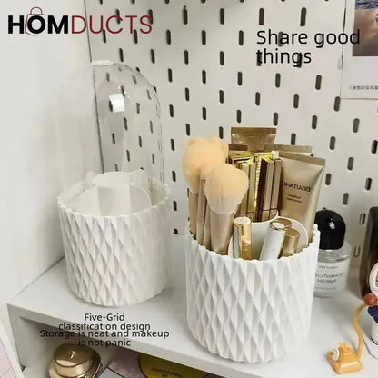 5 Grid Rotating Makeup Brush Holder