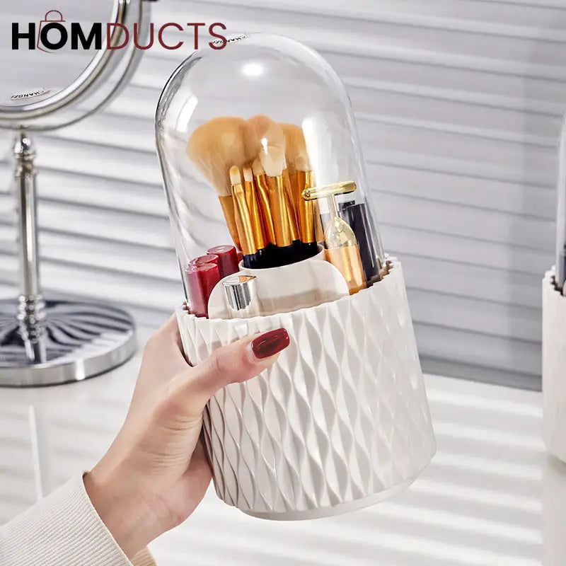 5 Grid Rotating Makeup Brush Holder