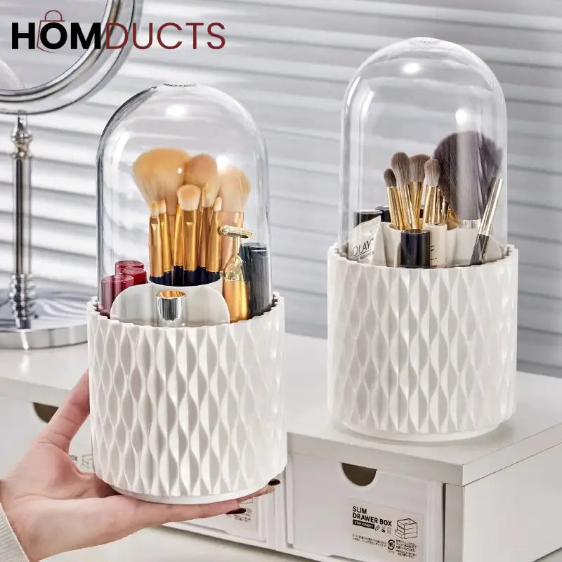 5 Grid Rotating Makeup Brush Holder