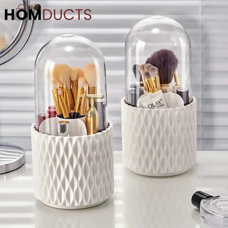 5 Grid Rotating Makeup Brush Holder