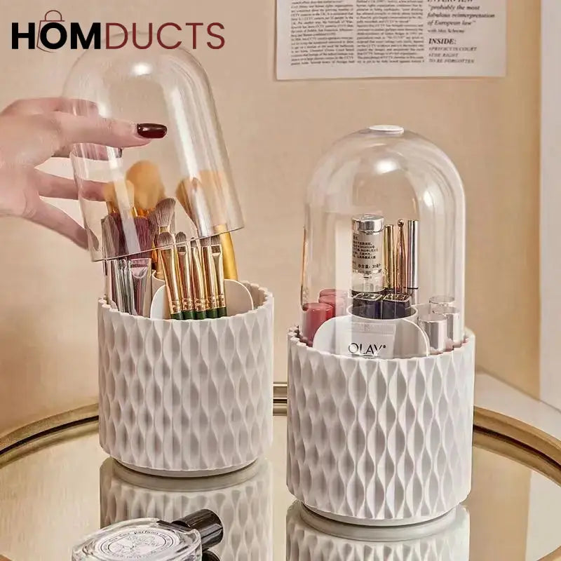 5 Grid Rotating Makeup Brush Holder
