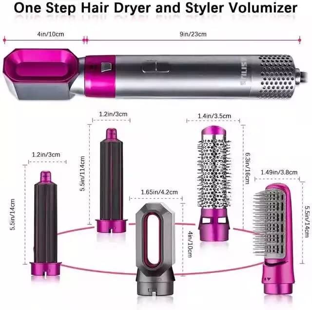 Premium 5-in-1 Multifunctional Hair Dryer Styling Kit – Professional Hot Air Brush & Volumizer