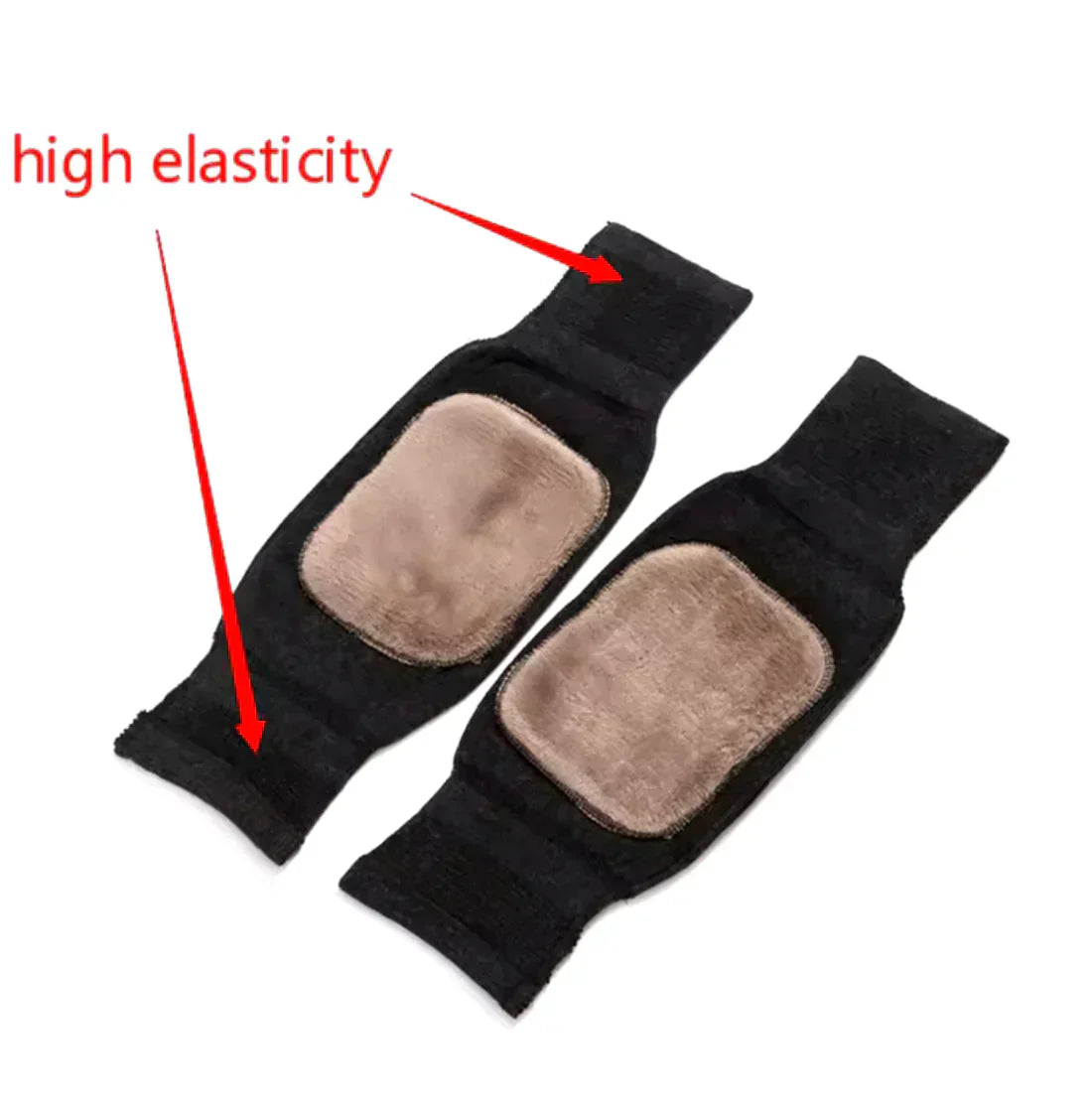 Premium Winter Fur Knee Warmers Pair, Soft Thermal Knee and Leg Protectors