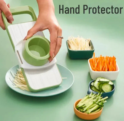 Premium 5 in 1 Stainless Steel Vegetable Cutter & Slicer – Multi-Purpose Kitchen Tool in Pakistan