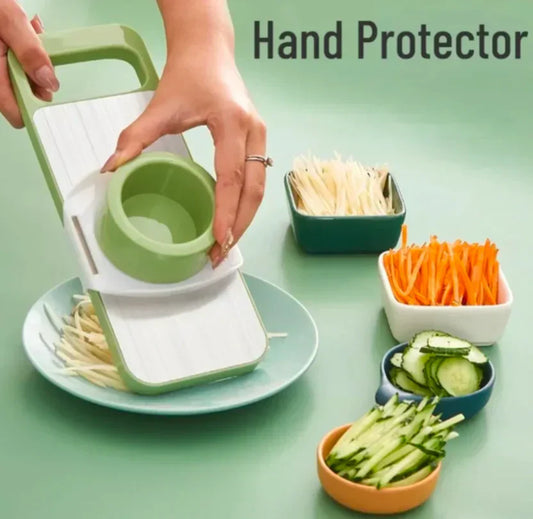 Premium 5 in 1 Stainless Steel Vegetable Cutter & Slicer – Multi-Purpose Kitchen Tool in Pakistan
