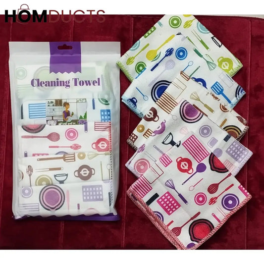 5pcs Cleaning Towel Set (12/12inch)