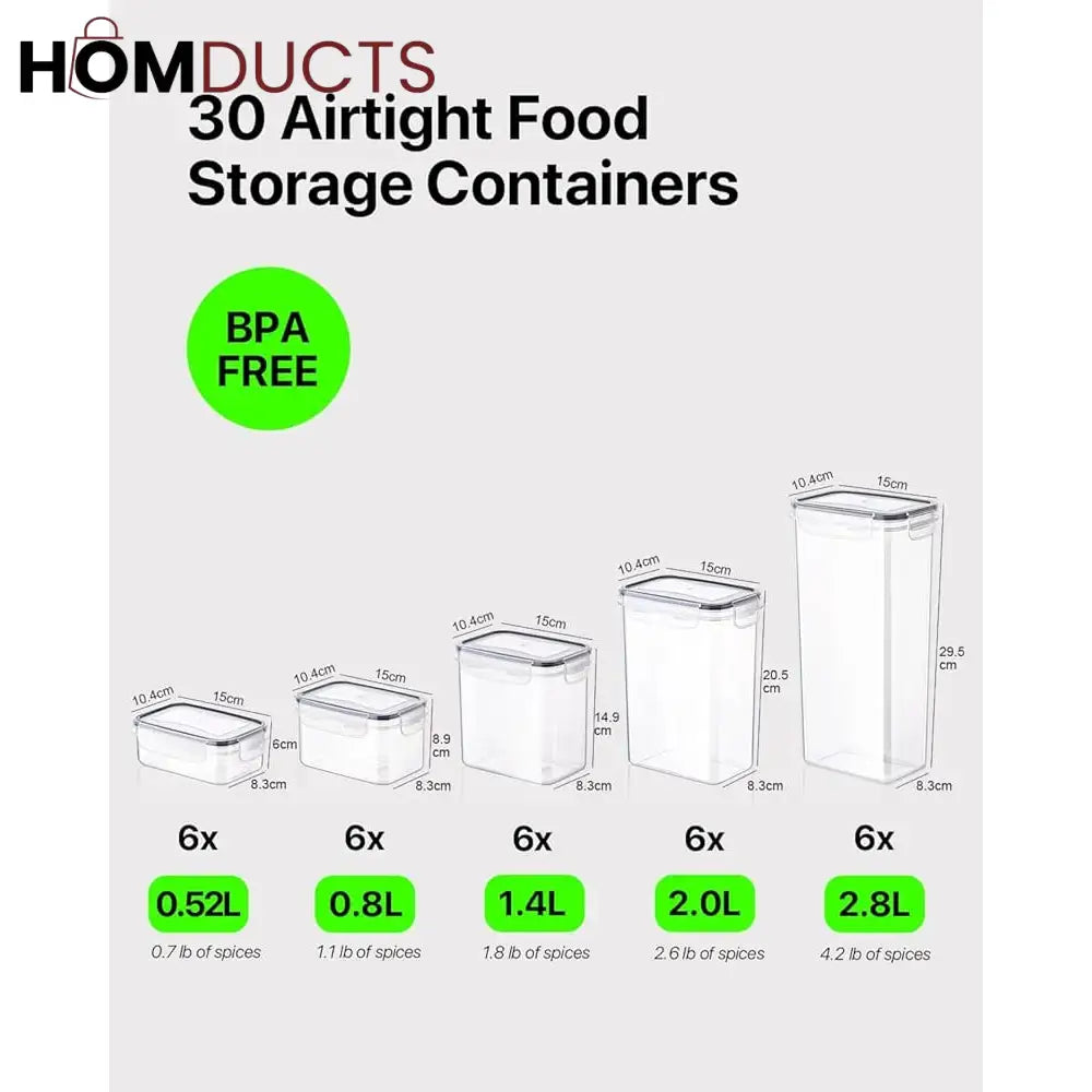 5Pcs Food-grade Food Container