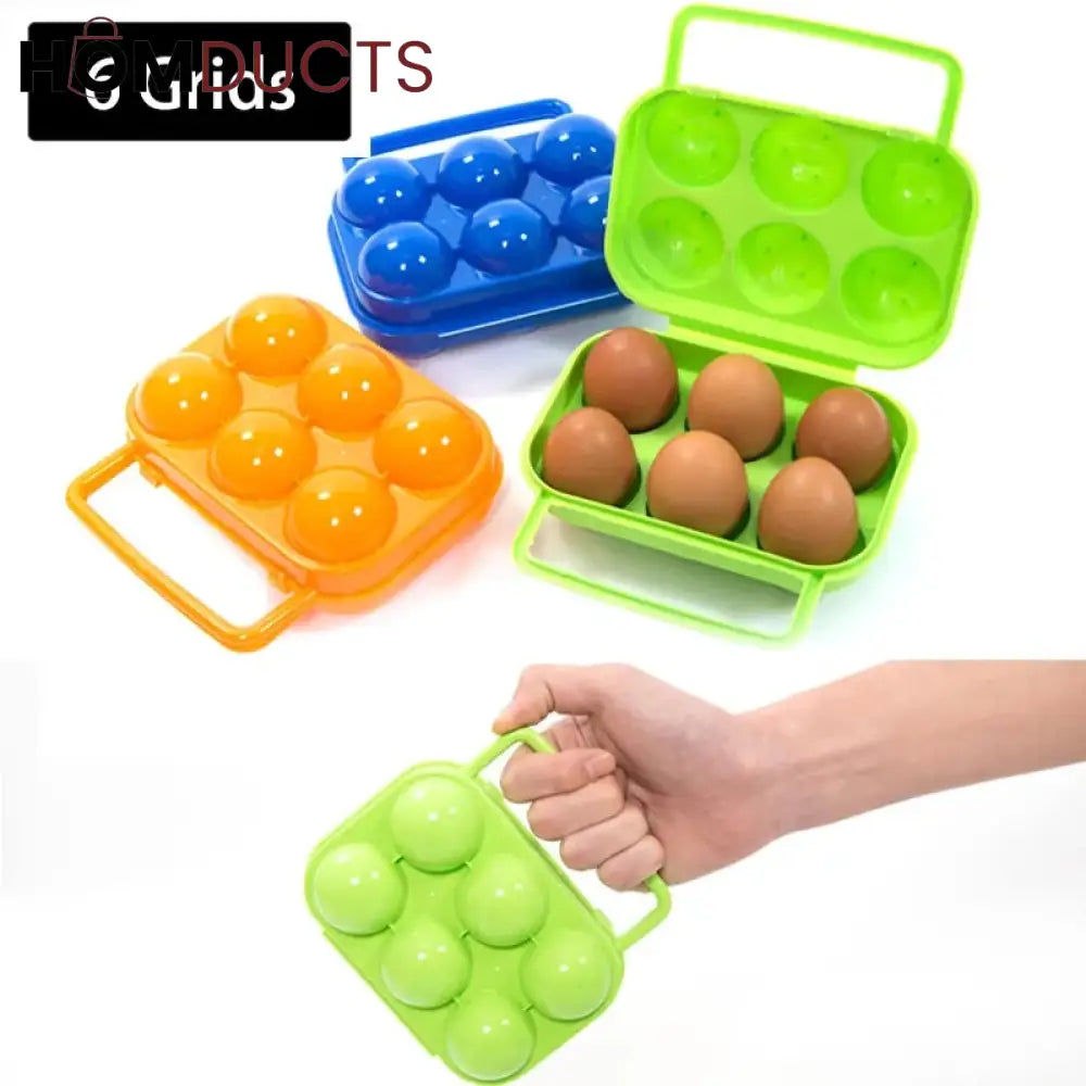 6 Grids Briefcase Egg Organizer