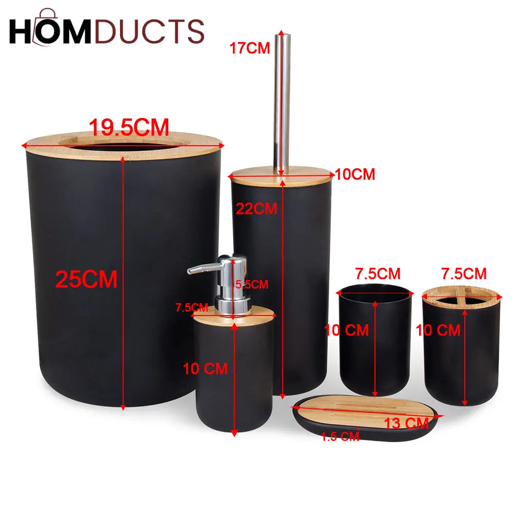 6 Pcs Bathroom Set (Premium Quality)