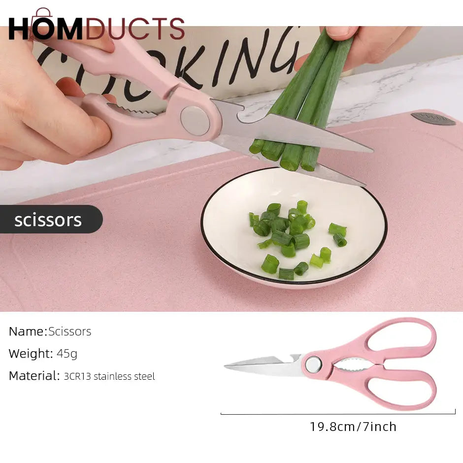 6 Pcs Stainless Steel Colorful Knife Set