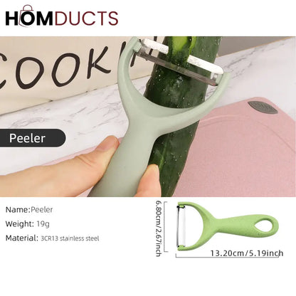 6 Pcs Stainless Steel Colorful Knife Set