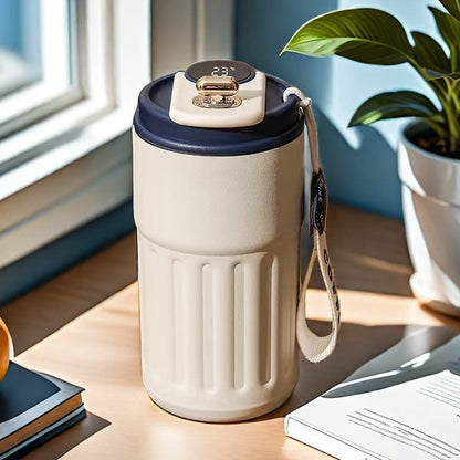Smart Stainless Steel Coffee Mug with LED Temperature Display – Hot & Cold Travel Cup in Pakistan