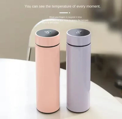 500ML Smart Water Bottle with LED Temperature Display – Stainless Steel Vacuum Insulated Thermos Flask for Hot & Cold Drinks in Pakistan
