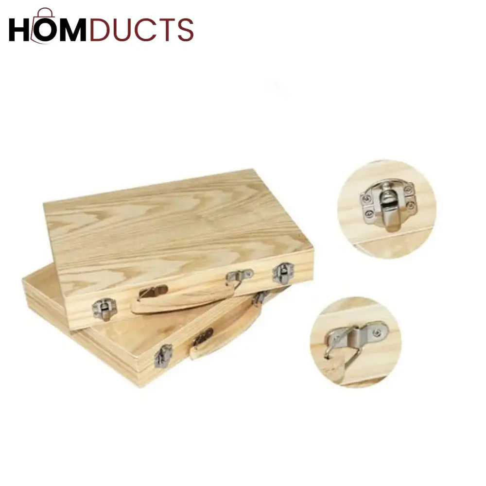 68Pcs Wooden Art Box