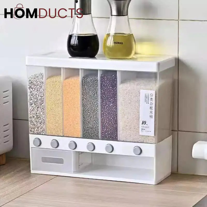 6in1 Wall Mounted Cereal Dispenser