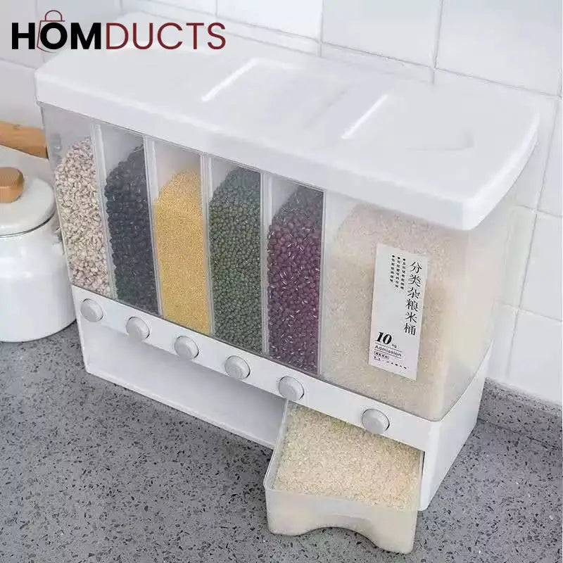 6in1 Wall Mounted Cereal Dispenser
