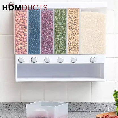 6in1 Wall Mounted Cereal Dispenser