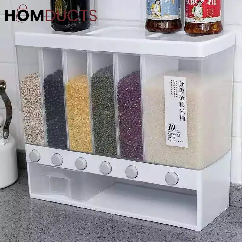 6in1 Wall Mounted Cereal Dispenser